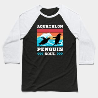 Aquathlon penguin soul Baseball T-Shirt